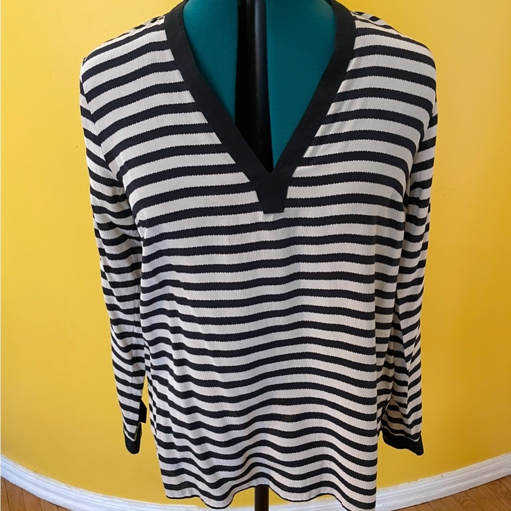 Silk/rayon crepe Max Mara long sleeve top M